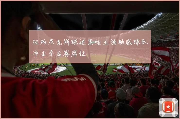 纽约尼克斯球迷集结主场助威球队冲击季后赛席位